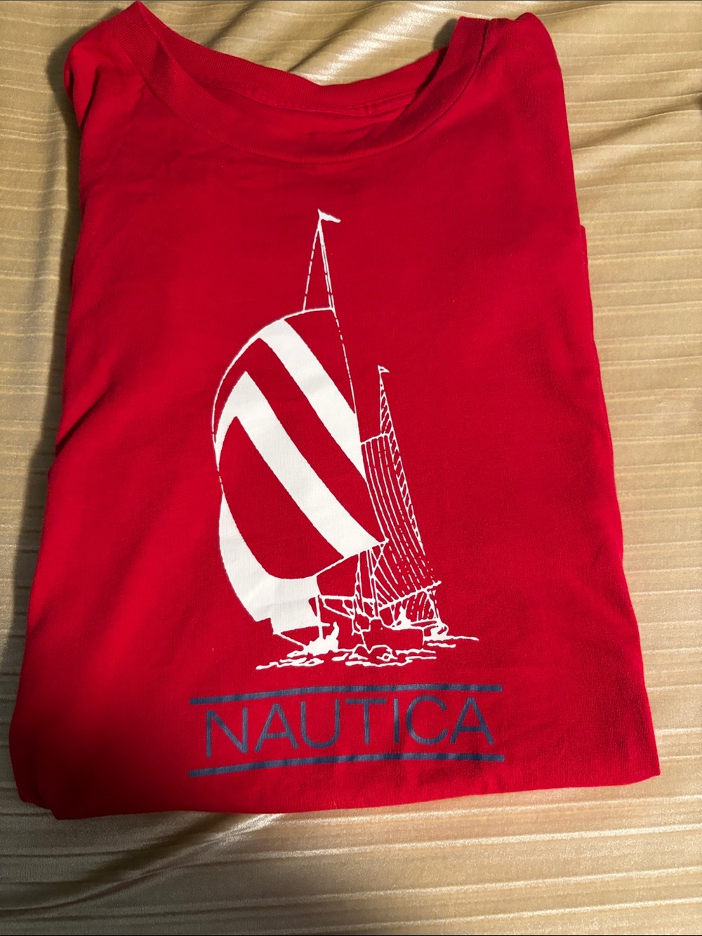 Nautica Red Short-Sleeve Sail Graphic Tee